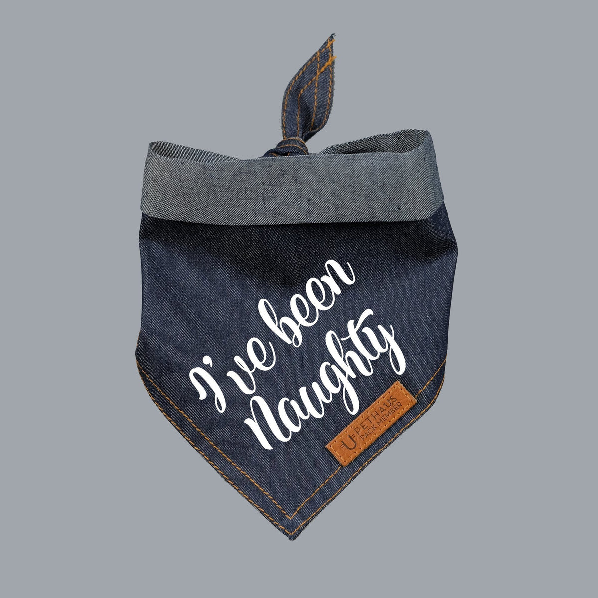 Christmas dog bandana, dog gift, I've been naughty dog bandana, pethaus, cool dog gift, 