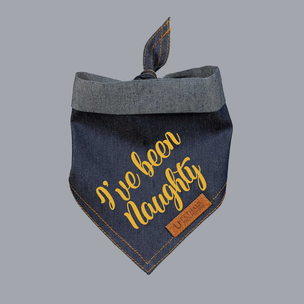 Christmas dog bandana, dog gift, I've been naughty dog bandana, pethaus, cool dog gift, 