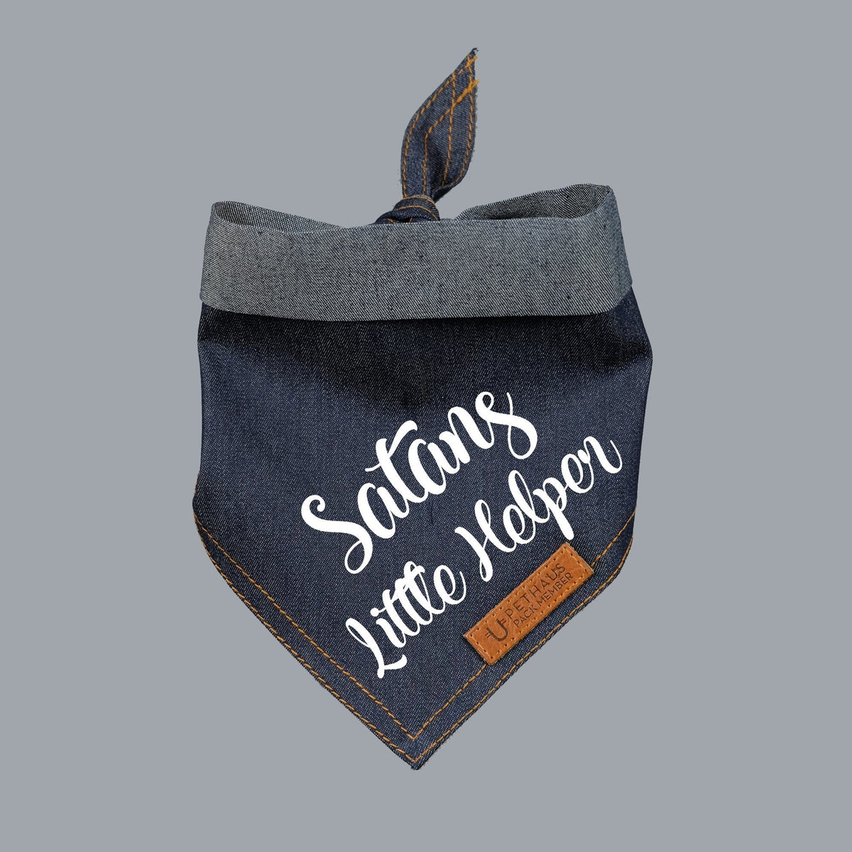 Christmas dog bandana, dog gift, Satans little helper dog bandana, pethaus, cool dog gift, 