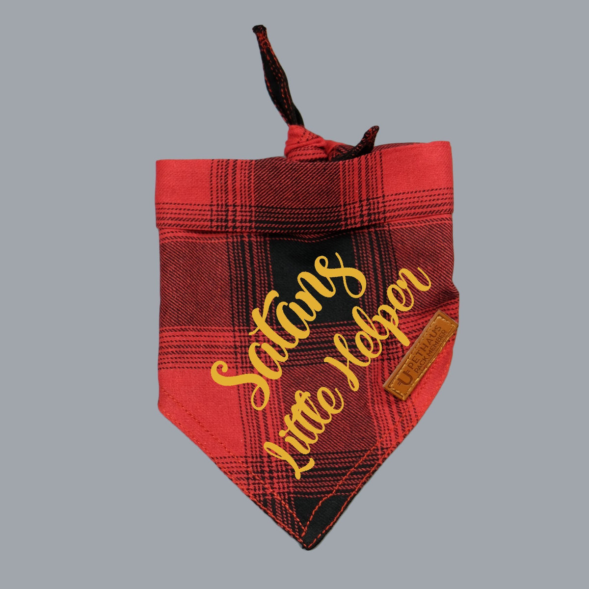 Christmas dog bandana, dog gift, Satans little helper dog bandana, pethaus, cool dog gift, 