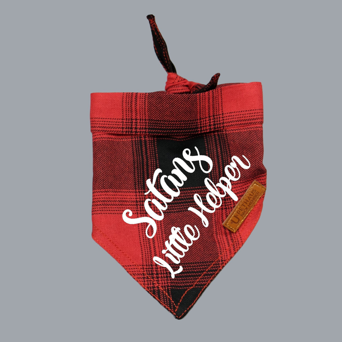 Christmas dog bandana, dog gift, Satans little helper dog bandana, pethaus, cool dog gift, 
