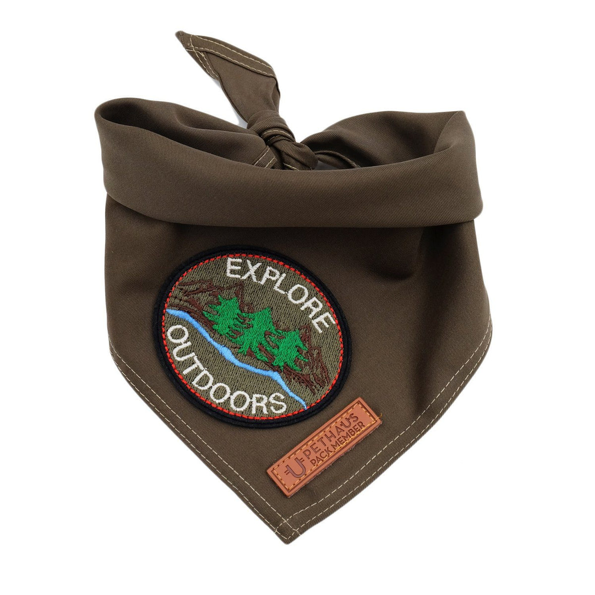 Scout dog bandana, army green dog bandana, khaki dog bandana, pethaus dog bandana