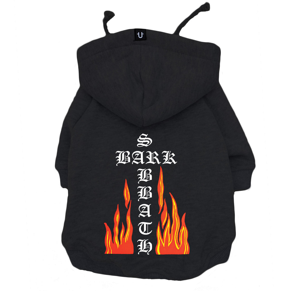 Bark Sabbath dog hoodie, heavy metal dog hoodie, dog coat Australia, black sabbath dog hoodie, black dog hoodie