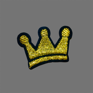 gold crown patch, king crown patch, queen crown embroidered patch, crown patch for dog