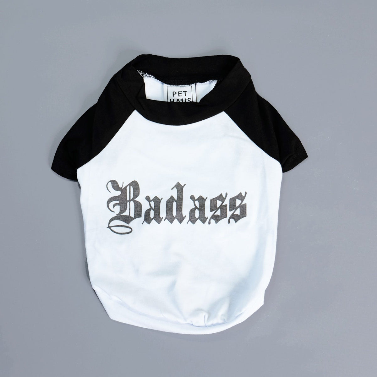 Dog tee, funny dog tee, raglan dog tee, badass dog tee, gift for dog, pethaus