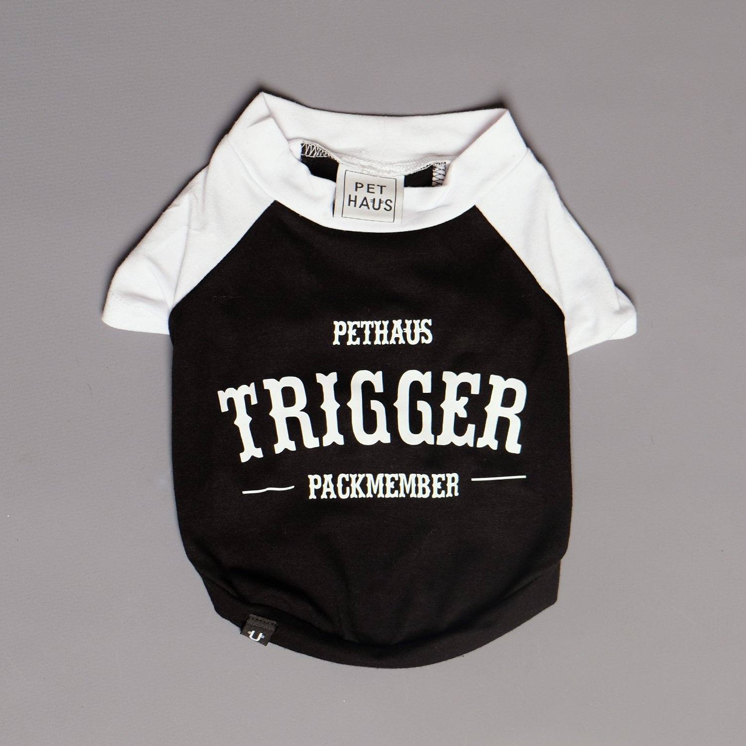 Custom Biker Dog Tee - Black