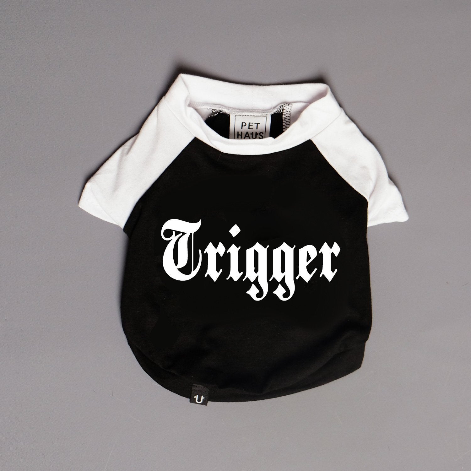 Dog Tee, Personalised dog tee, raglan dog tee, Pethaus