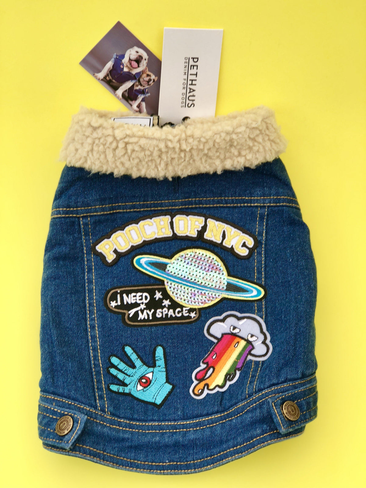 Custom Patched Dog Battle Jacket