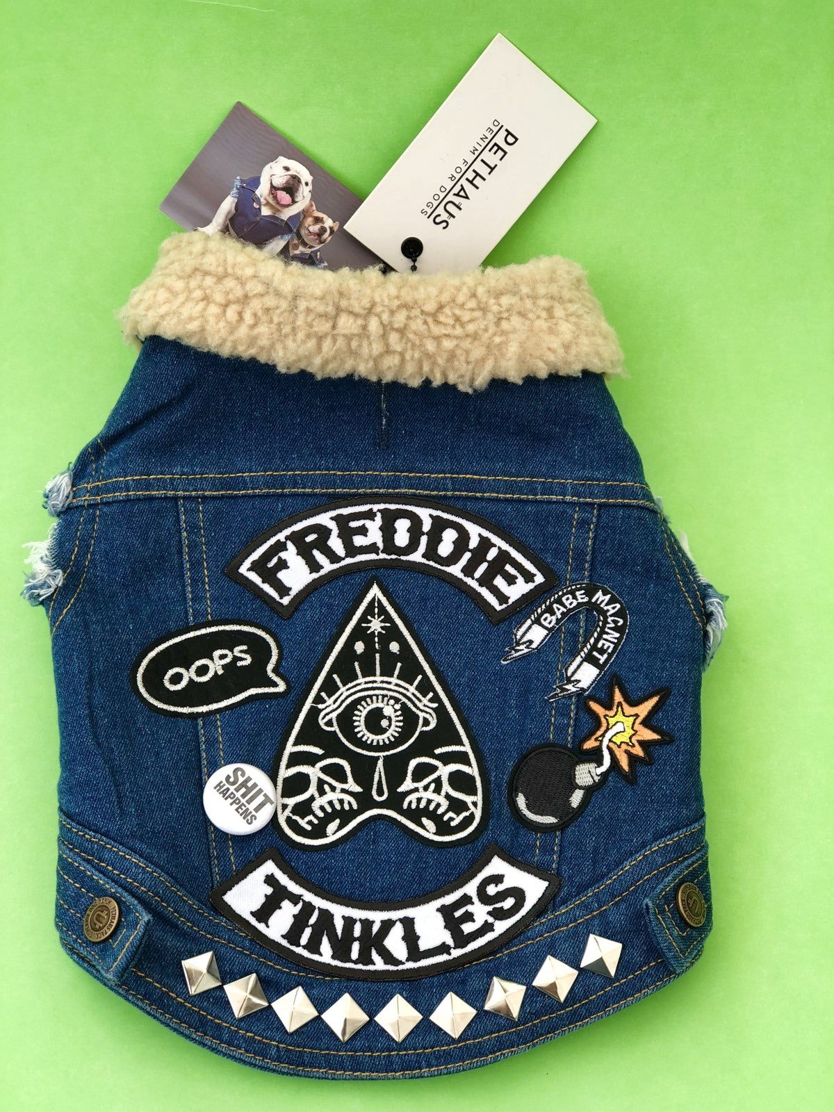 Custom Patched Dog Battle Jacket