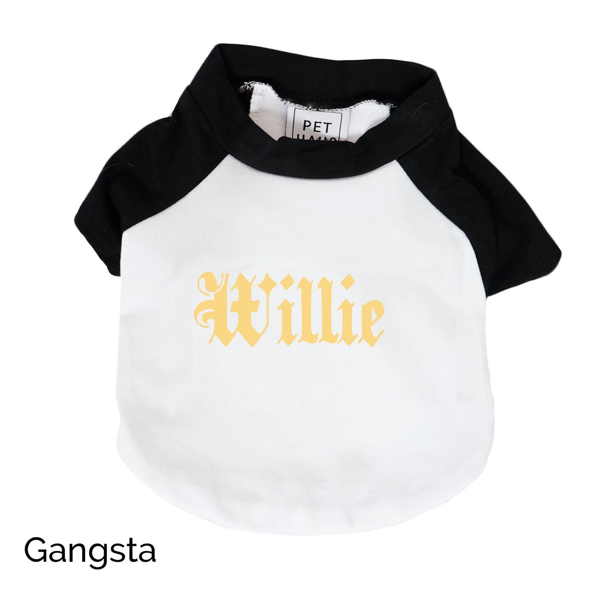 Personalised Raglan Dog Tee, customised dog tee, dog tee, dog gift, pethaus