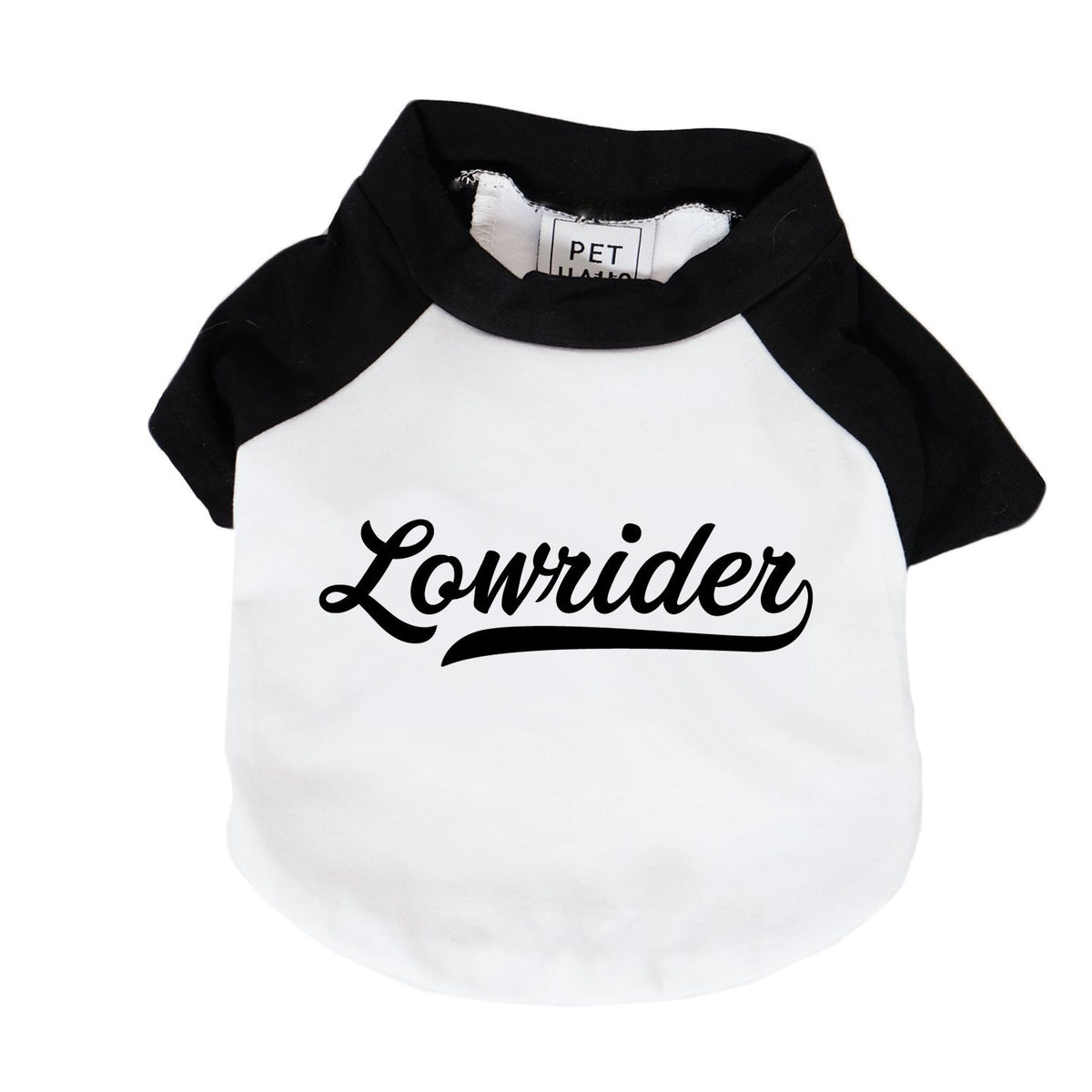 Lowrider Dog Tee,Personalised Raglan Dog Tee, customised dog tee, dog tee, dog gift, pethaus