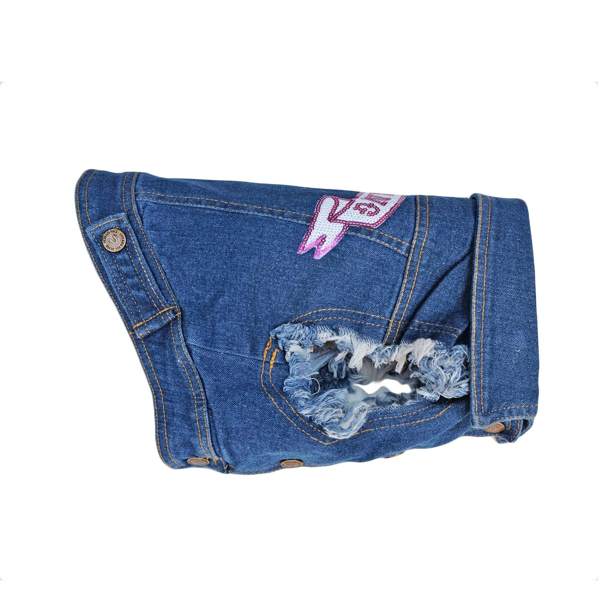 Denim Dog Vest, Denim Dog Jacket, Girl Gang Denim Dog Vest, Pethaus 
