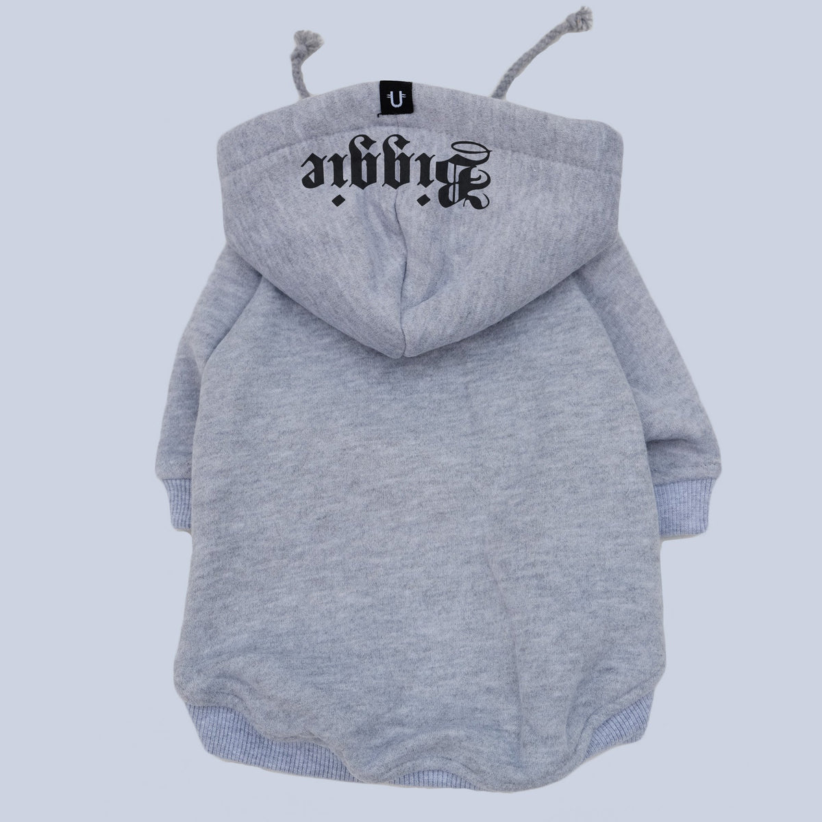 Dog hoodie, dog sweatshirt, dog coat, Personalised dog hoodie, Grey dog hoodie,Personalised dog sweatshirt, Gangsta Yapper, Pethaus