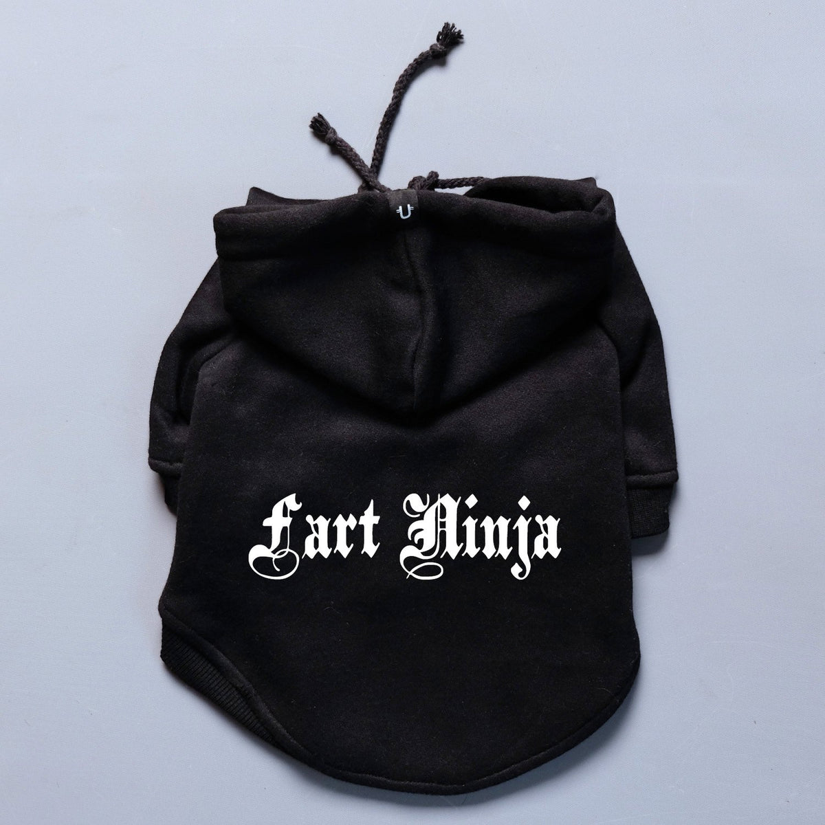 Dog hoodie, black dog hoodie, personalised dog hoodie, customised dog hoodie