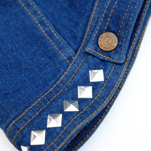 Dog denim vest with studs by Pethaus