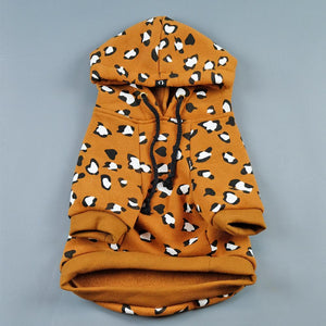 leopard print dog hoodie, leopard print dog sweatshirt, dog hoodie, pethaus, cool dog hoodie, rock dog hoodie, dog coat, Australian dog hoodie