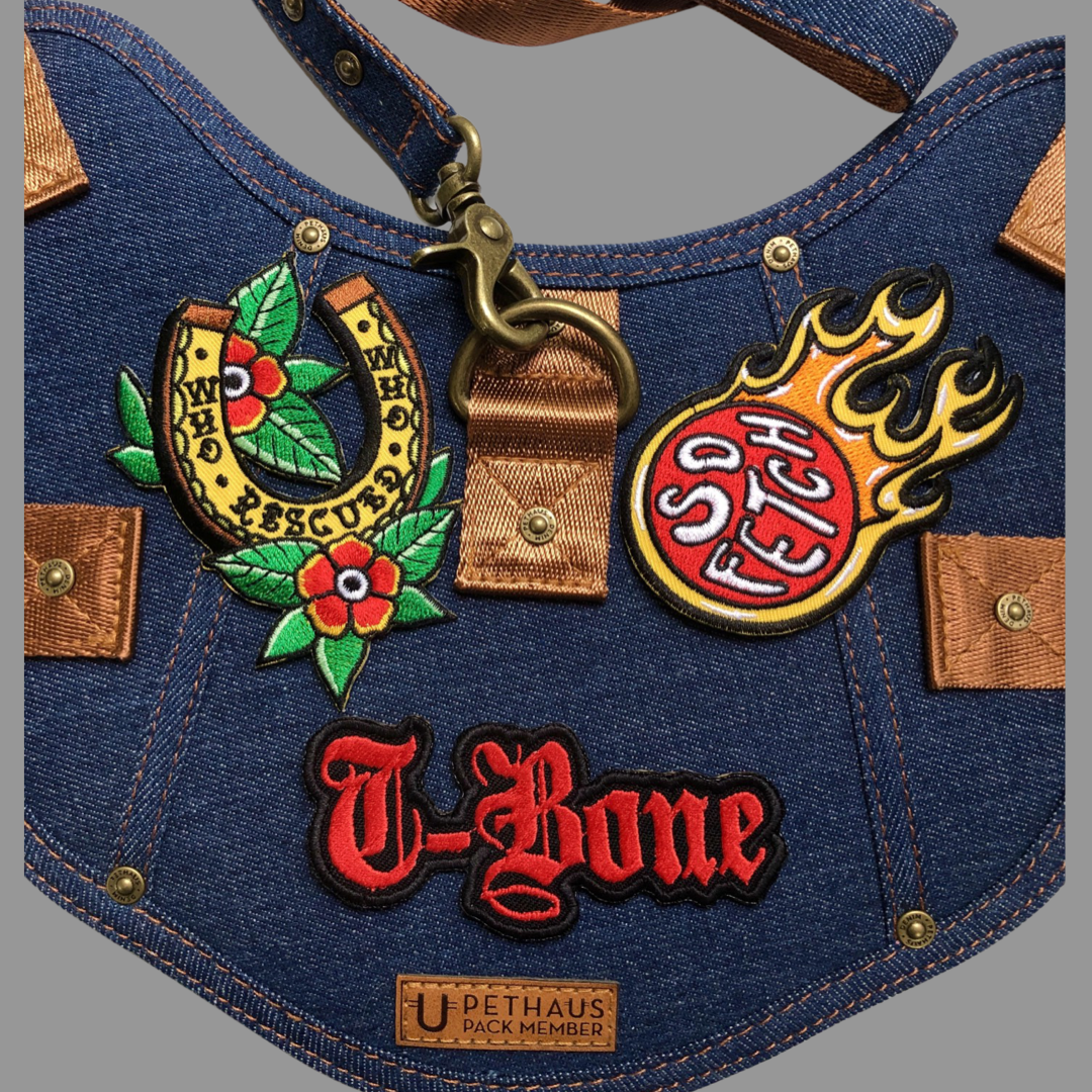 Who rescued who patch for rescue dogs. Dog gift embroidered patch for dog lover