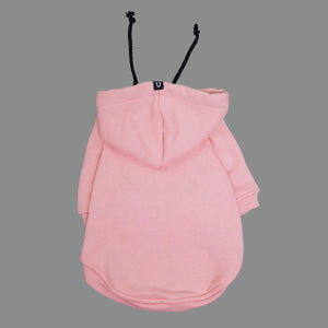 Pink dog hoodie by Pethaus Australia designed to fit large and small dogs