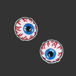 eyeball patch, creepy eyeballs, cool patch, dog patch