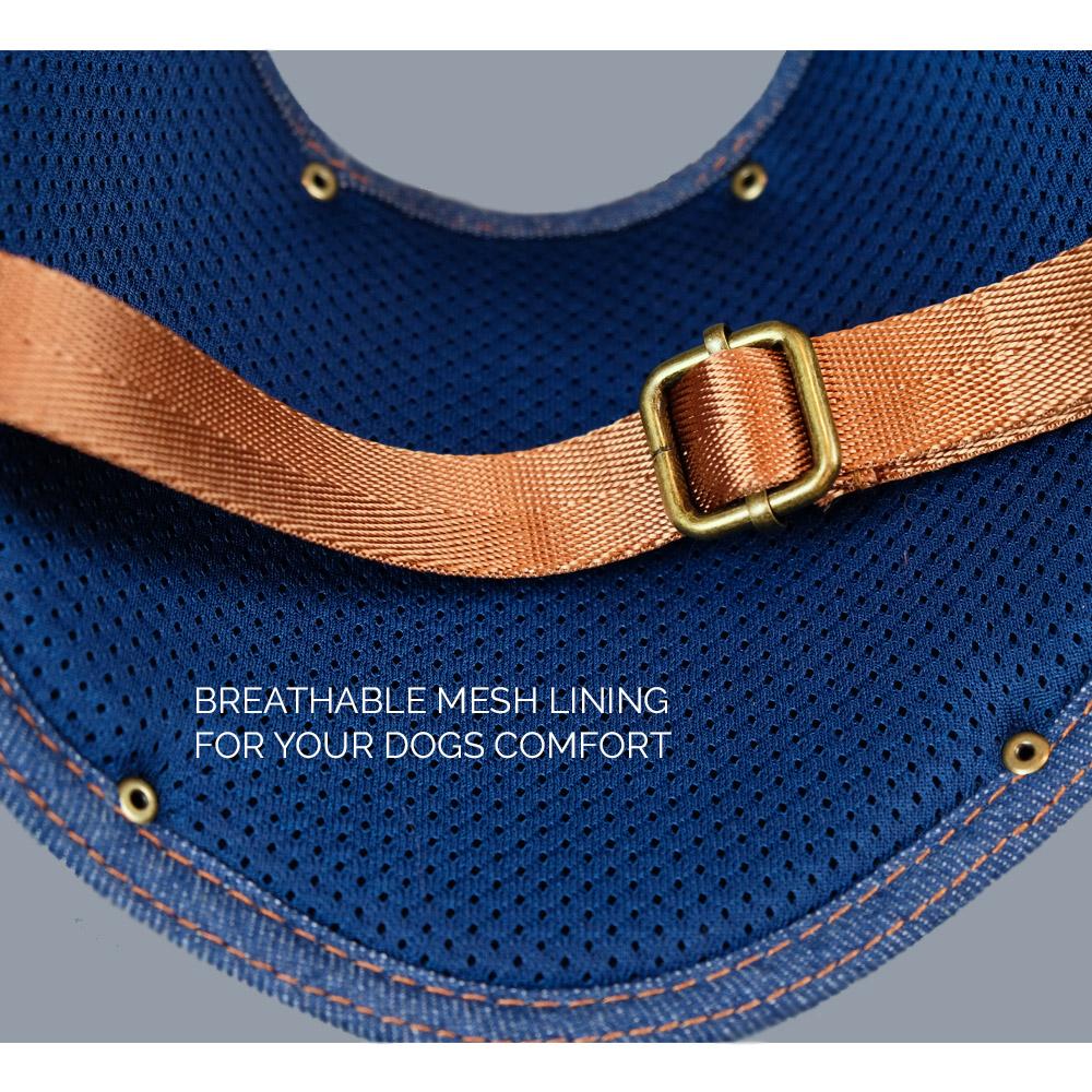dog harness, denim dog harness, dog harness australia, no pull dog harness, easy fit dog harness, pethaus