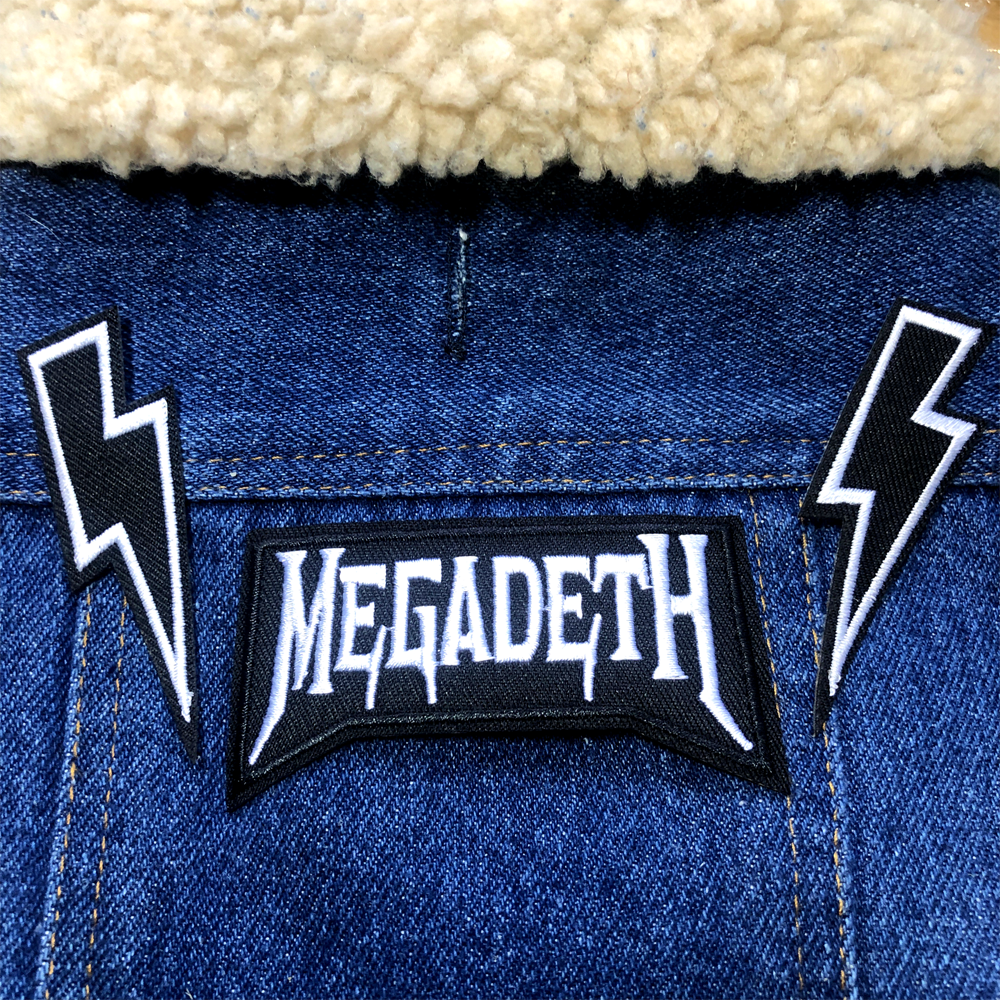 megadeath band patch, thrash metal band patch, 