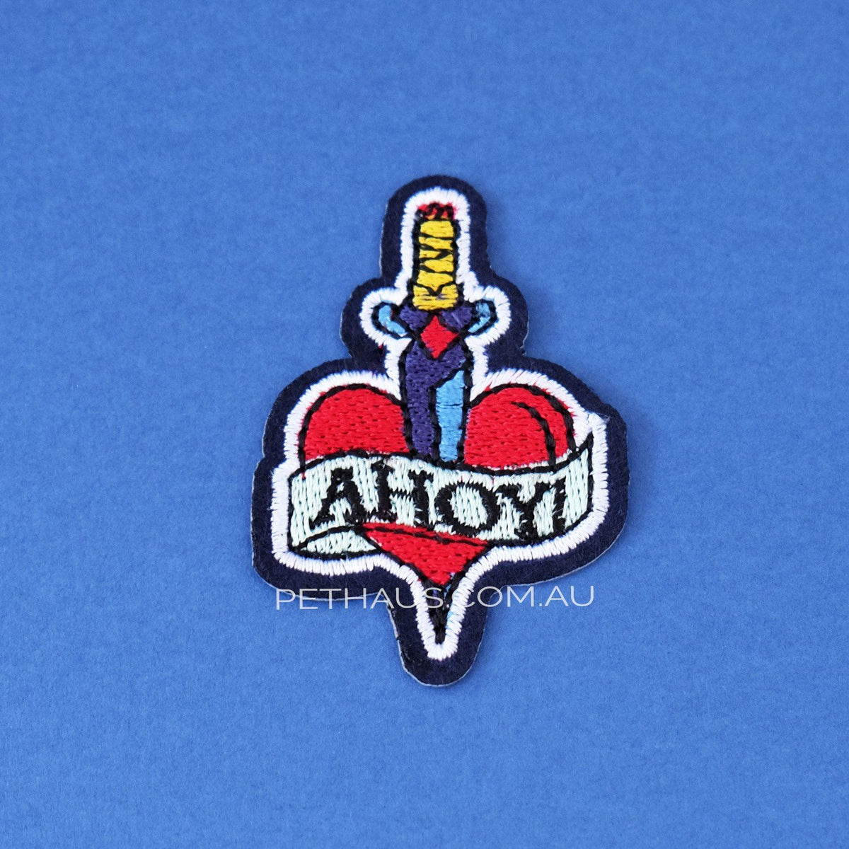 Tattoo heart patch, rockabilly patch