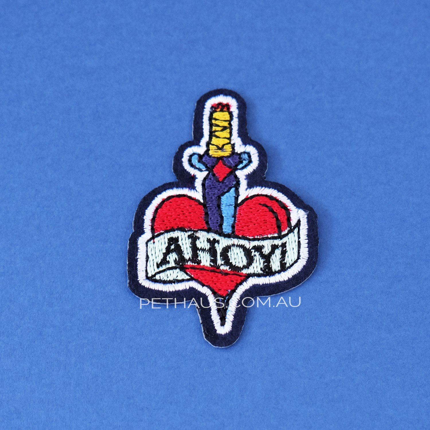 Tattoo heart patch, rockabilly patch