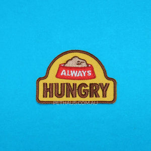 always hungry patch, scouts honour patch, patch for dog, merit badge, dog bandana patch, pethaus