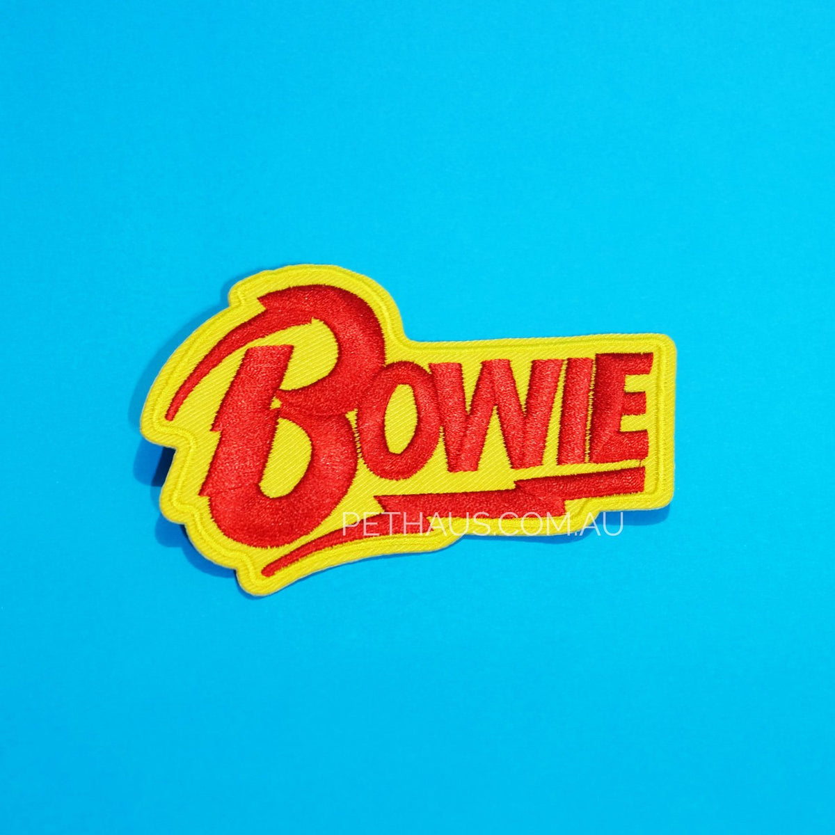 Bowie embroidered patch, david bowie patch, Band patch