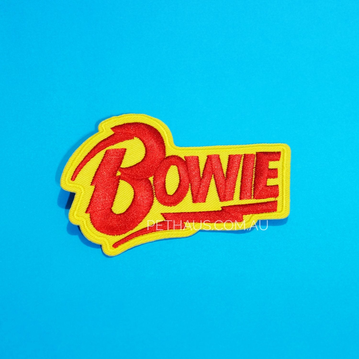 Bowie embroidered patch, david bowie patch, Band patch