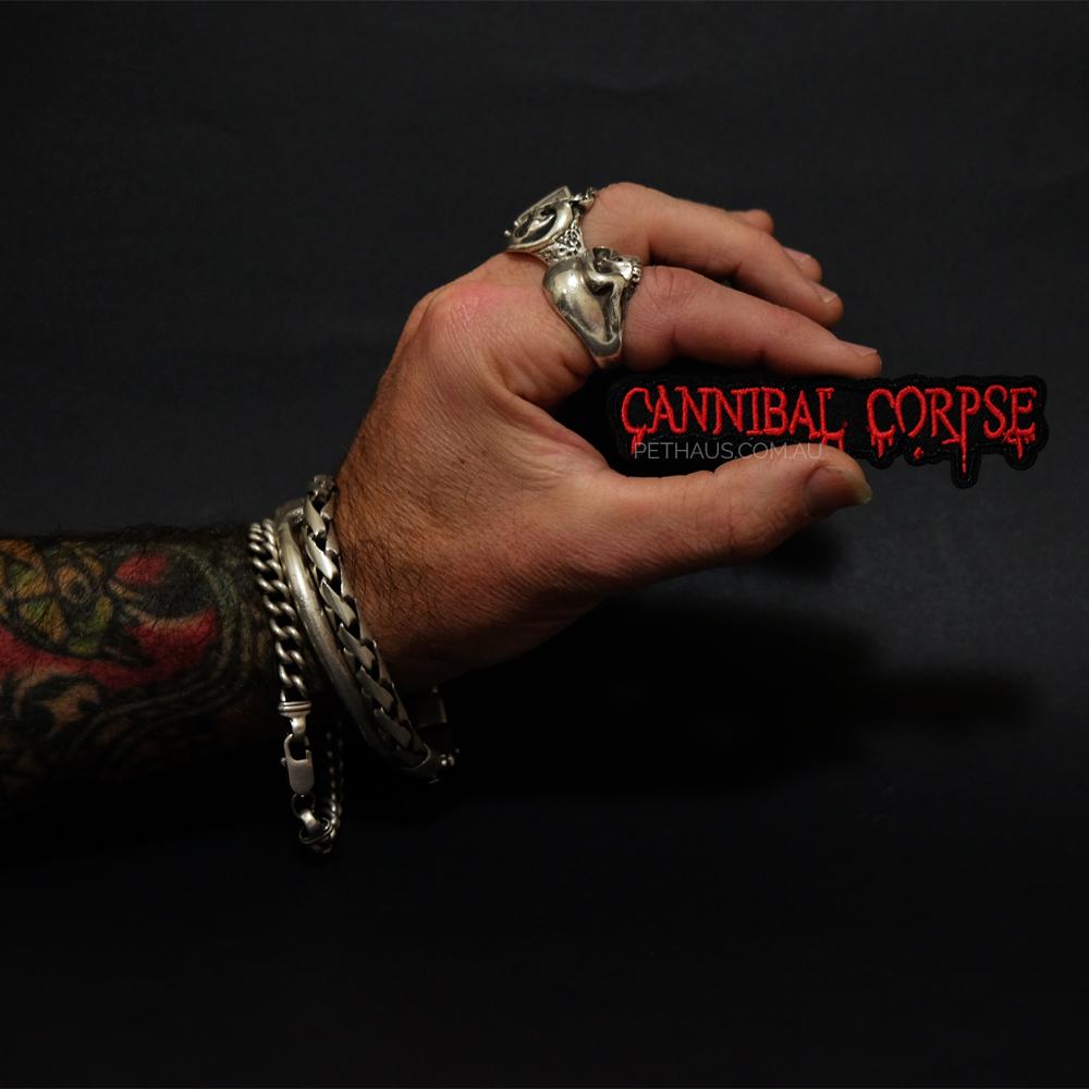 cannibal corpse patch, heavy metal patch, band patch