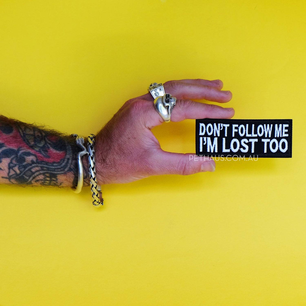 Don't follow me I'm lost patch, funny patch, dog patch, lost patch, pethaus