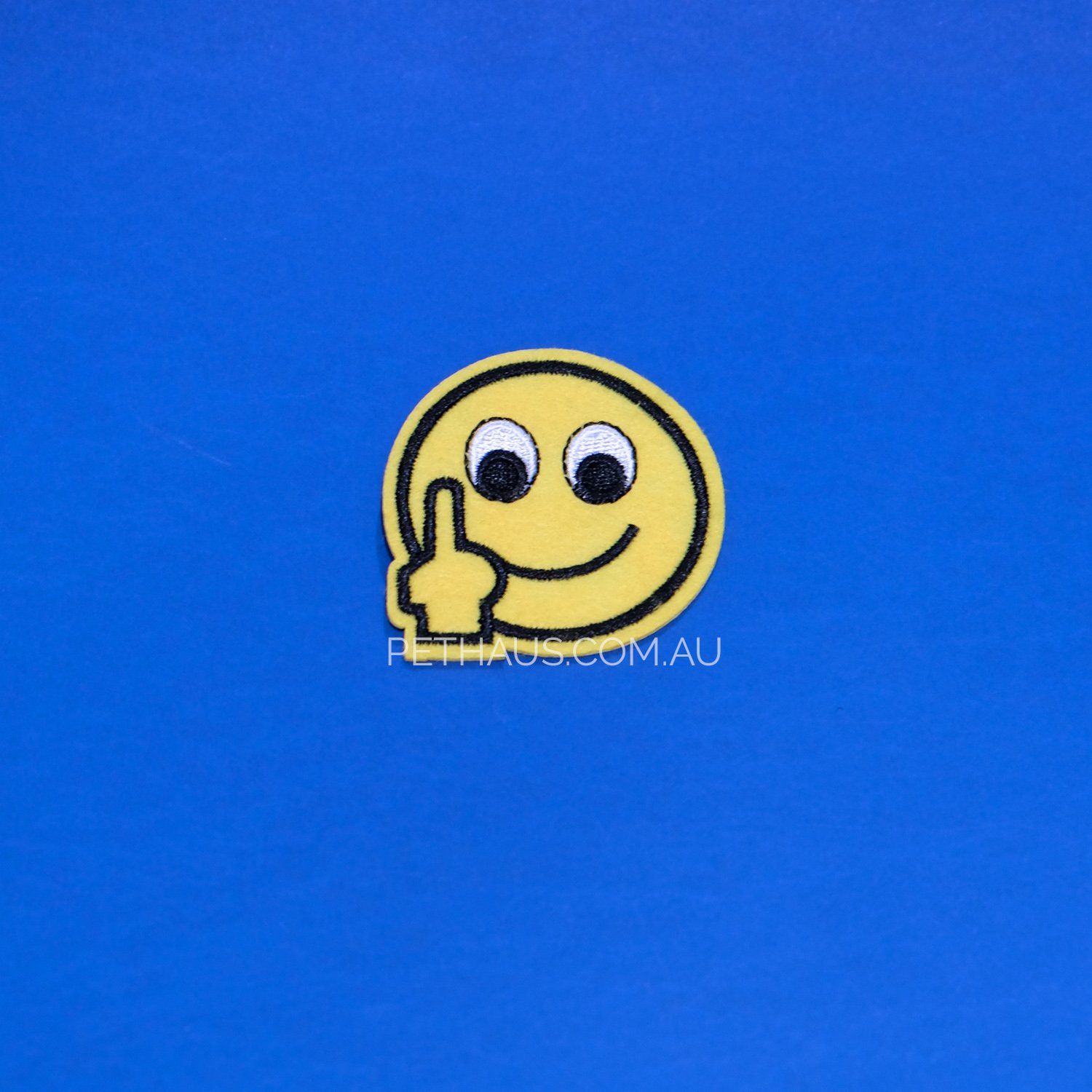 Fuck you smiley face embroidered patch, Zero fucks patch, cool patch