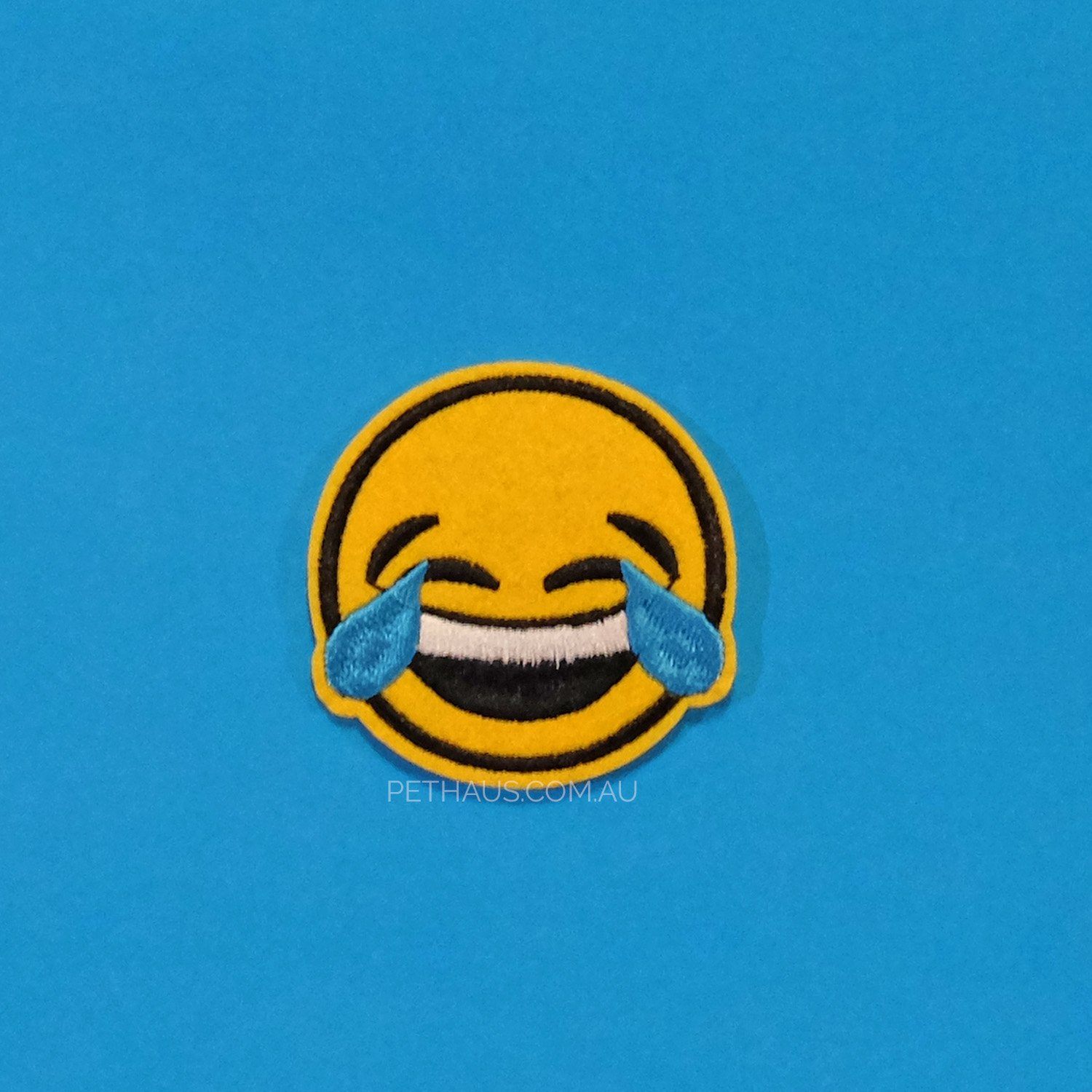 laughing patch, happy patch, smiley face patch