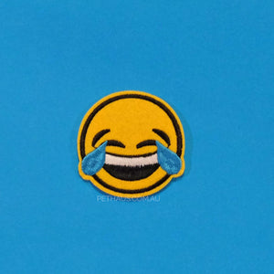 laughing patch, happy patch, smiley face patch
