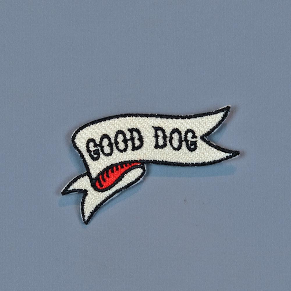 Good dog embroidered patch, patch for dog vest, dog patch, good dog, Pethaus, dog denim