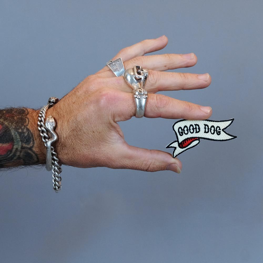 Good dog embroidered patch, patch for dog vest, dog patch, good dog, Pethaus, dog denim