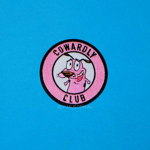 cowardly dog patch, dog patch, cowardly club, cool patch