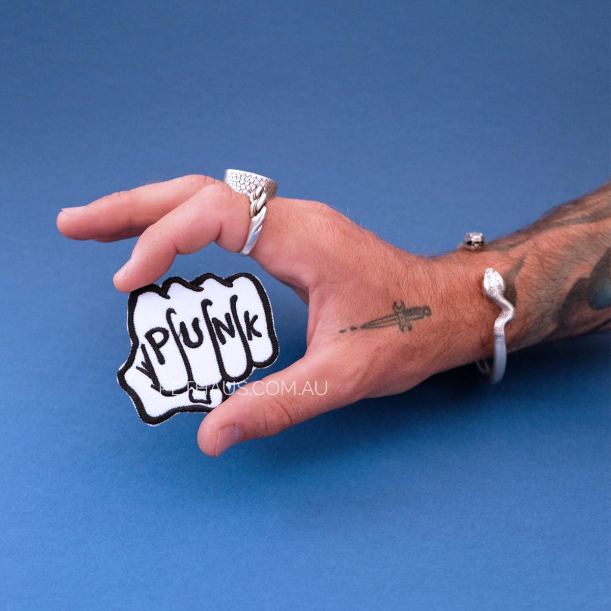 PUNK PATCH, punk fist patch, cool patch