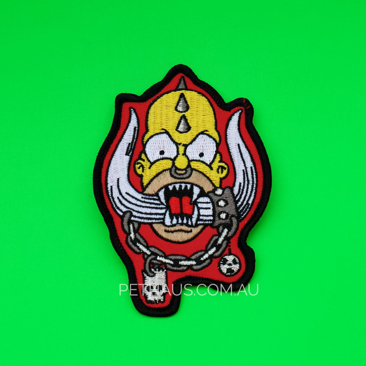 Hömerhead patch by Thrillhaus, MÖTORHEAD PATCH, Simpsons patch, dog vest patch