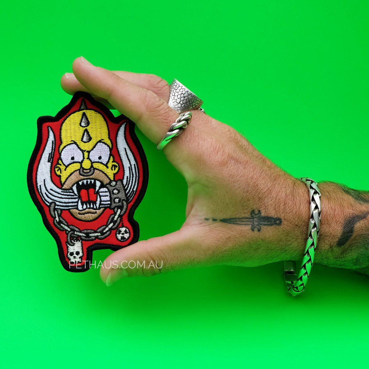 Hömerhead patch by Thrillhaus, MÖTORHEAD PATCH, Simpsons patch, dog vest patch