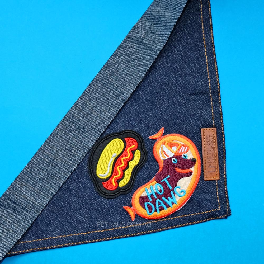 Hot Dog Patch, Sausage Dog Patch, Hawt Dog Patch, Dachshund Patch, Dog Patch, Pethaus