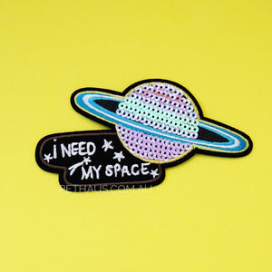 I need my space patch, space patch, planet patch, loner patch
