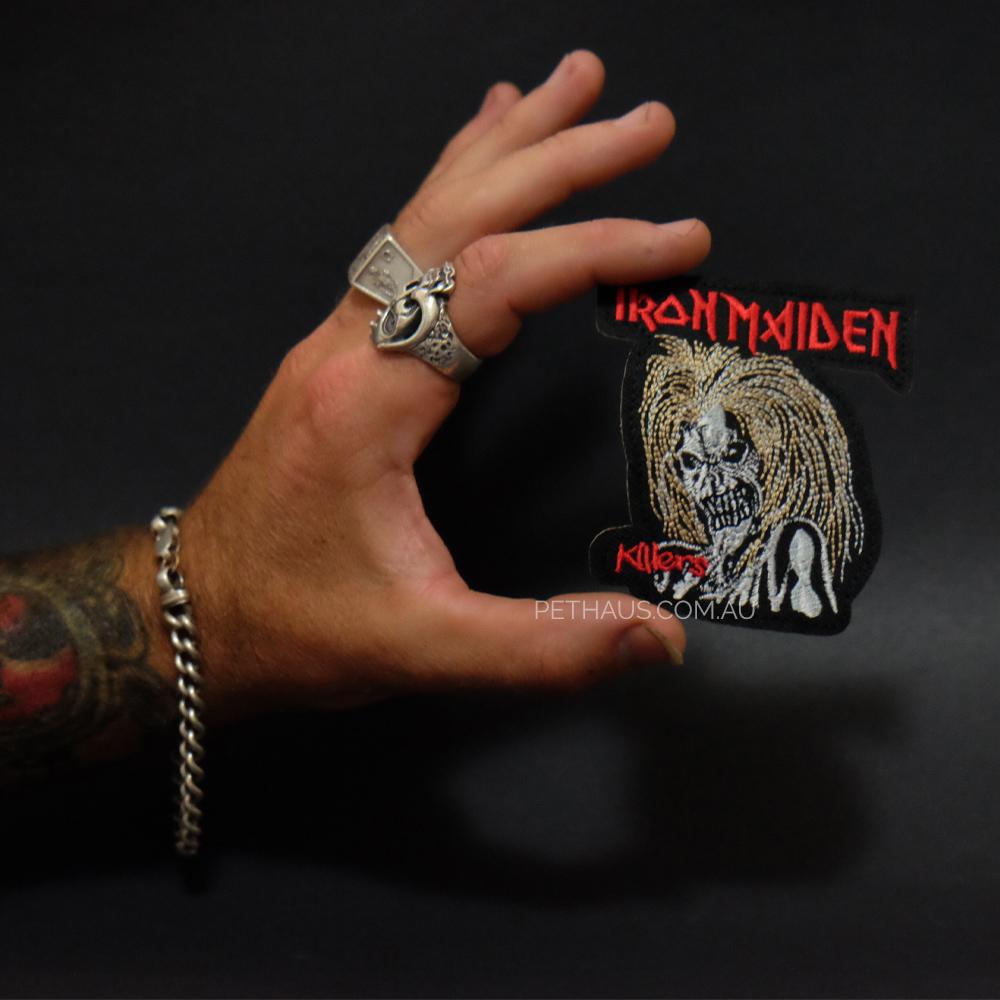 Iron maiden patch, iron maiden killers patch, eddie patch, band patch, heavy metal patch, Pethaus. 