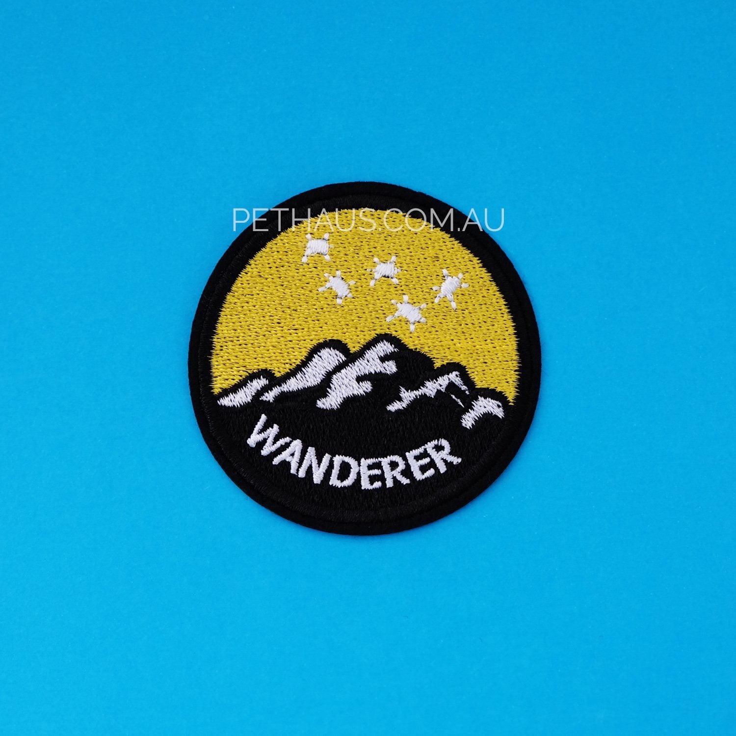 Wanderer embroidered patch, explorer patch, cool patch