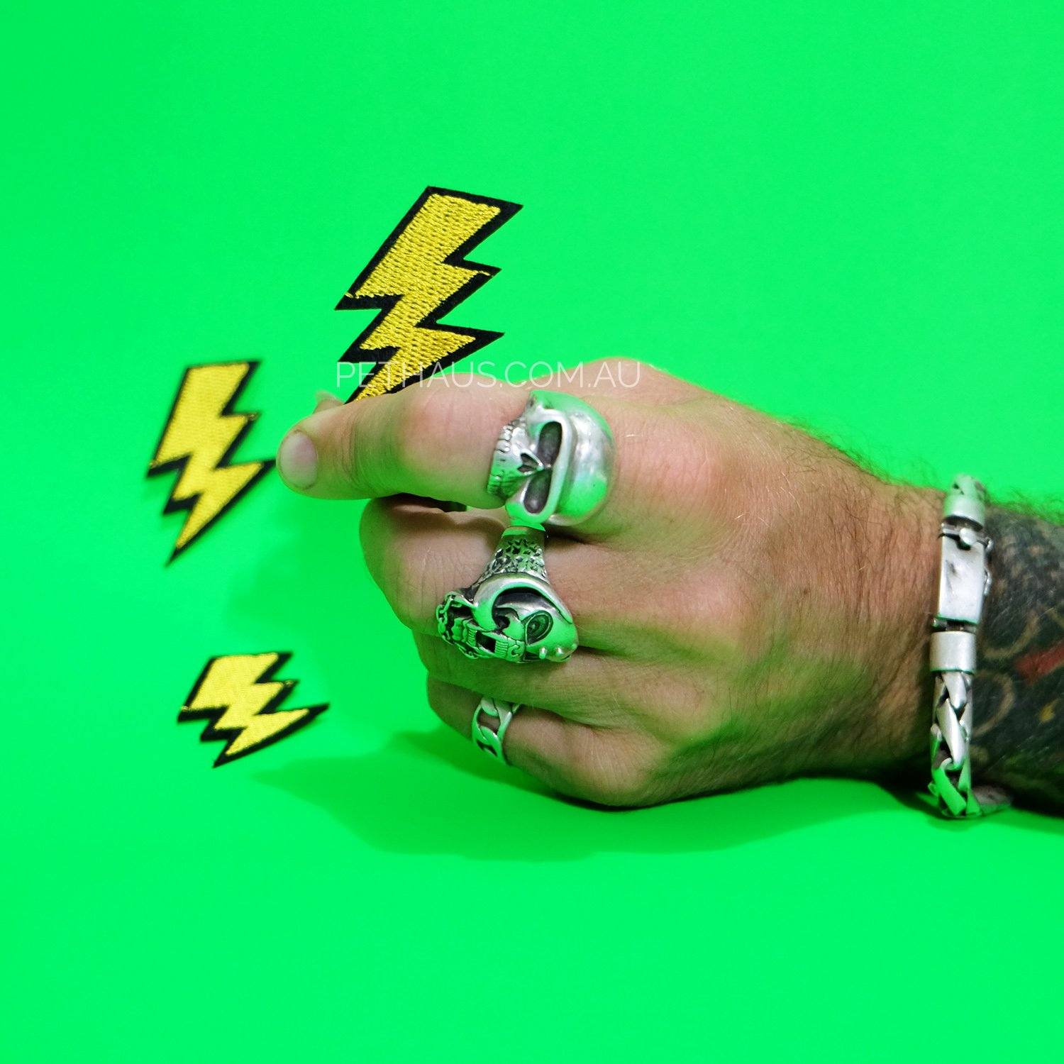 Lightning bolt patch, thor patch, cool patch