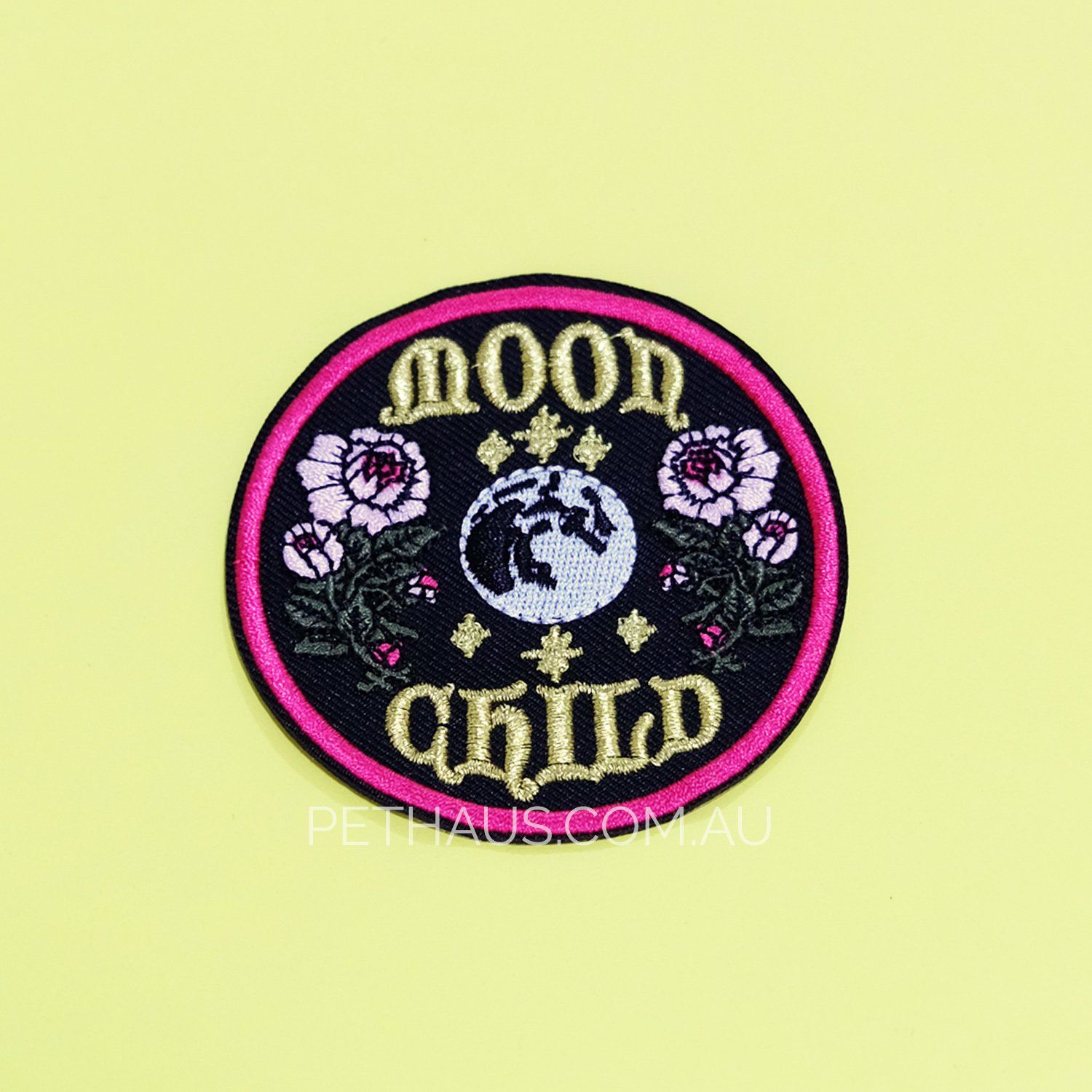 Moon child patch, hippy patch, feminist patch