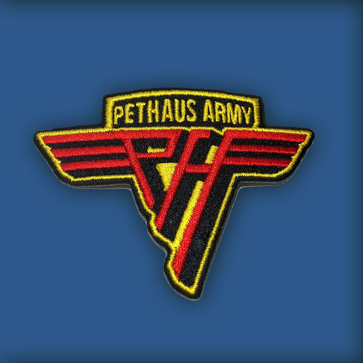 Pethaus army patch, patch for dog vest, dog patch, dog denim