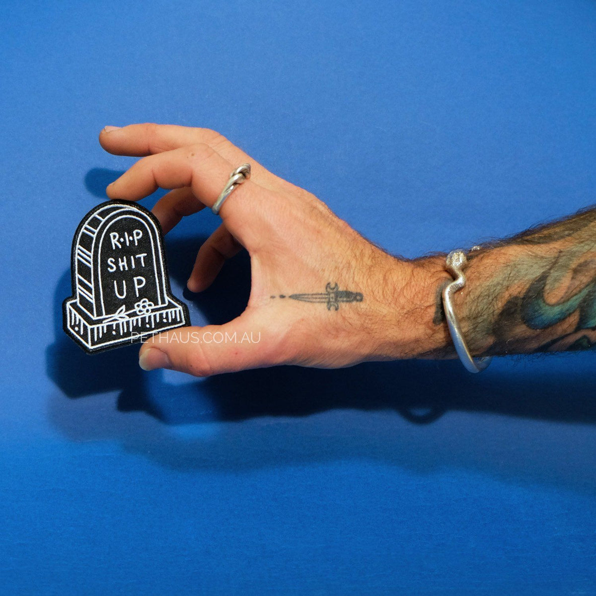 R.I.P patch, cool patch, BLC patches, Marauder clothing, Grave patch