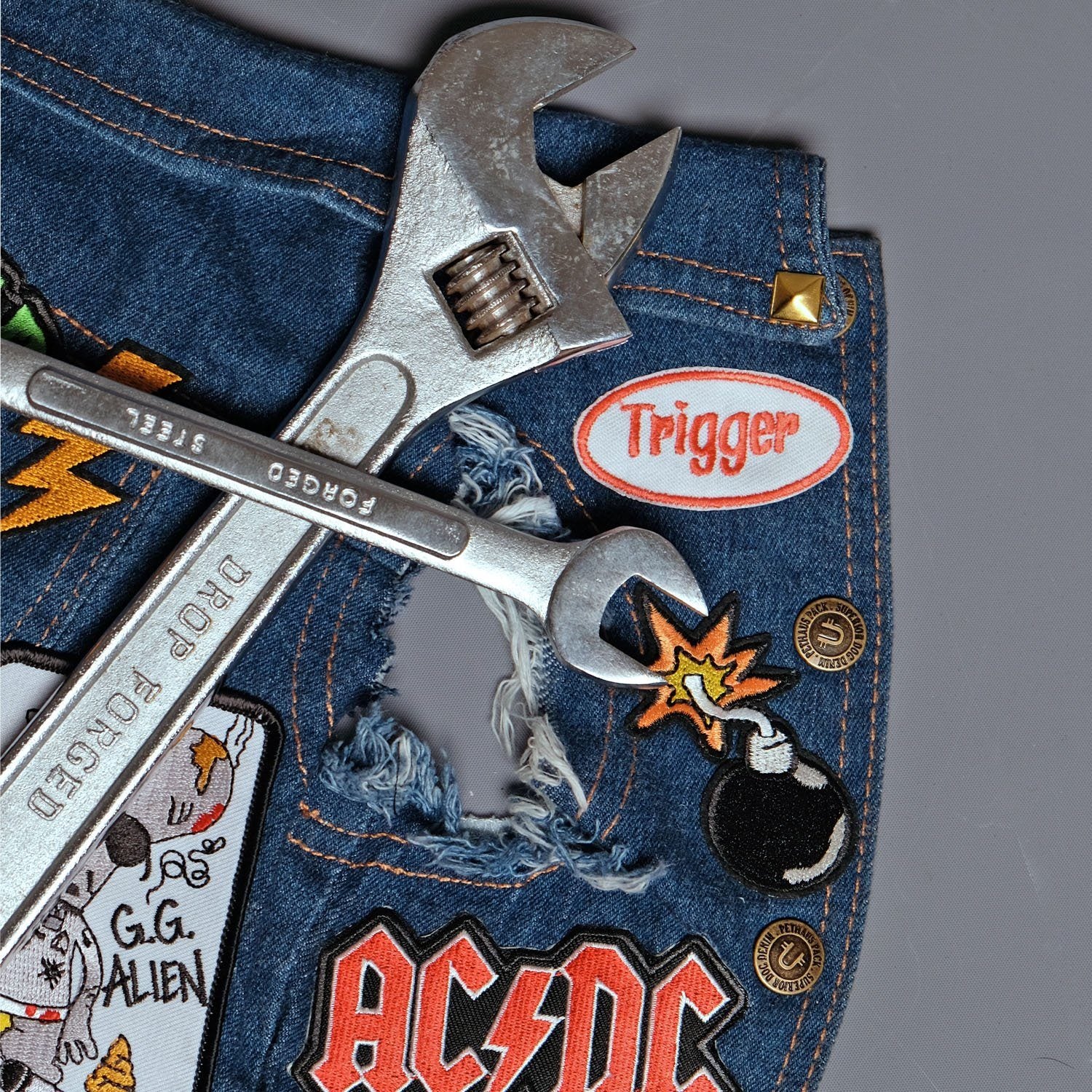 Retro Mechanics Name Patch, Work shirt Patch, Custom embroidered Patch ...